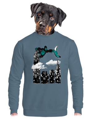 unisex mikina bez kapuce