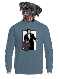 unisex mikina bez kapuce