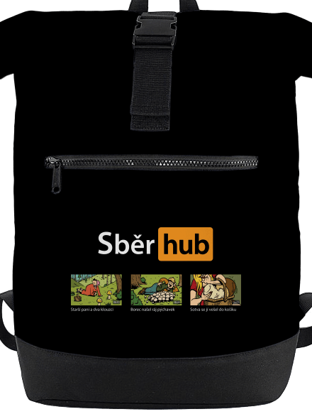 Sběr hub batoh Black