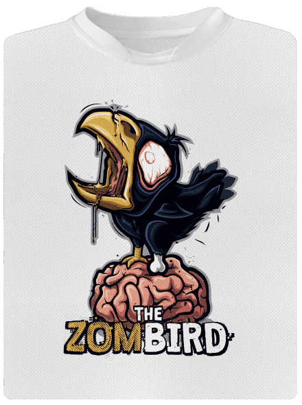 Zombird pánské sportovní tričko White