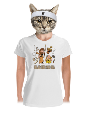 Oldschool dámské sportovní tričko White