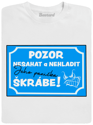 Pozor, nesahat pánské dlouhý rukáv White