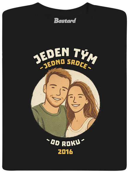 Jeden tým z vlastní fotky dětské tričko Black