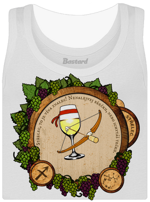 Vinný horoskop: Střelec dámské tílko klasické White