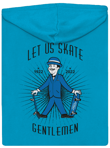 Let us skate dámská mikina na zip Blue Atol