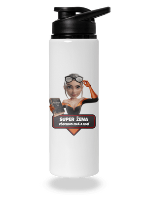 Super máma lahev na vodu White