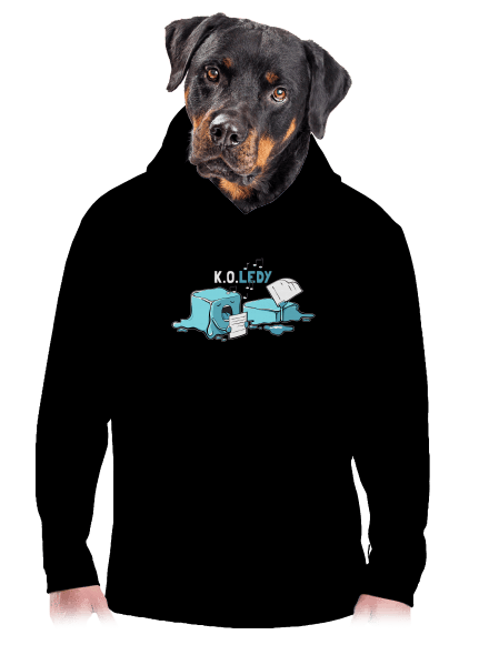Koledy pánská mikina klokanka Black