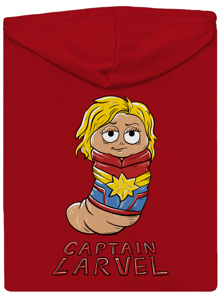 Captain Larvel pánská mikina na zip Red