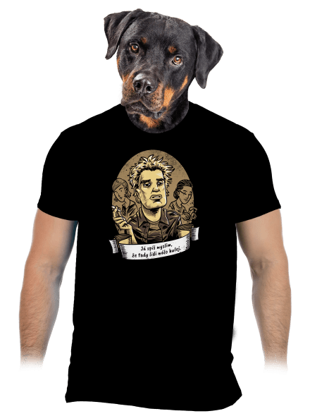 B14: Samotáři pánské tričko Black