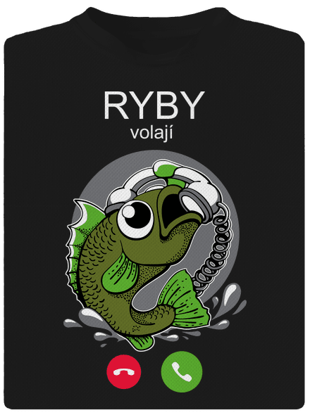 Ryby volají pánské sportovní tričko Black