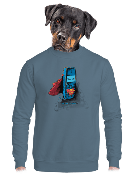 Mobil z oceli unisex mikina bez kapuce Nordic Blue