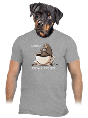 V pressu pánské tričko Sport Grey