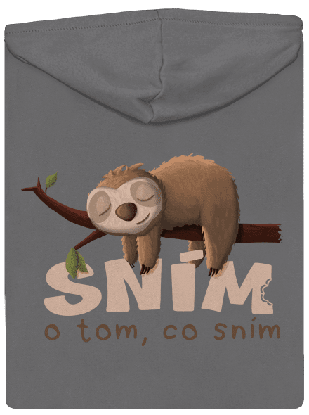 Sním o tom, co sním dámská mikina na zip Steel Gray