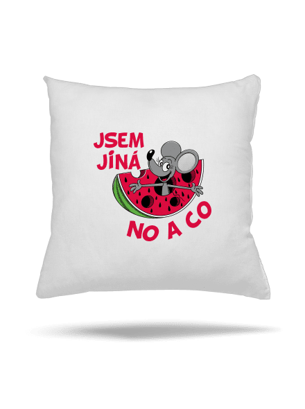 Jsem jiná polštář White