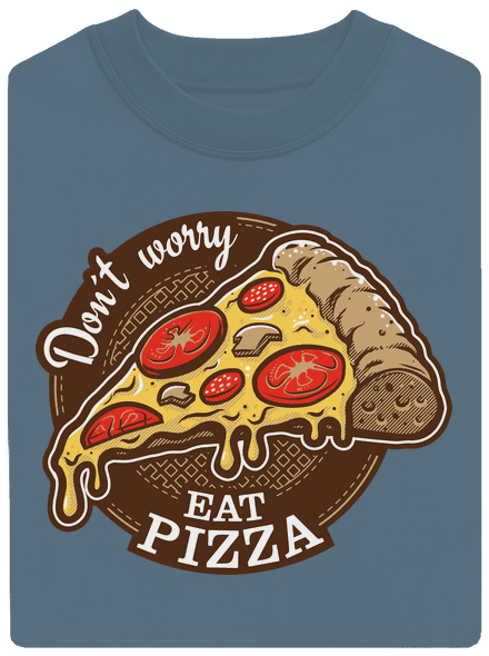 Pizza unisex mikina bez kapuce Nordic Blue
