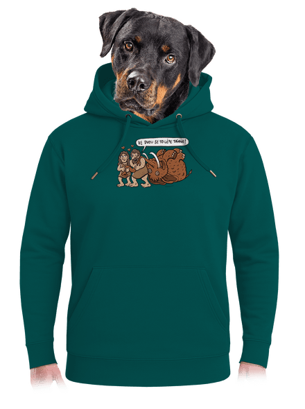 Ve dvou se to lépe táhne unisex mikina premium Emerald Green