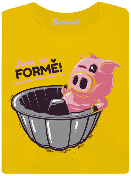 Ve formě dámské tričko Yellow