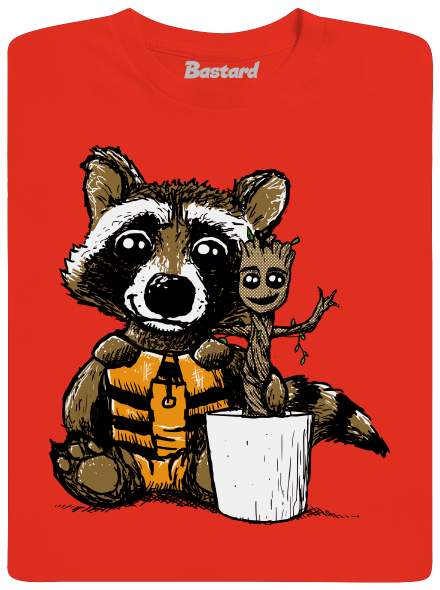 Strážci galaxie pánské tričko Fiery Red