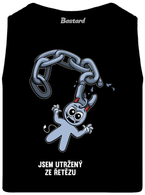 Utržený ze řetězu pánské tílko Black