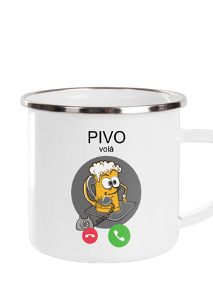 Pivo volá plecháček White