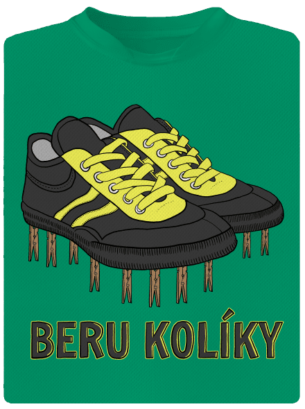 Beru kolíky dětské sportovní tričko Kelly Green Mal