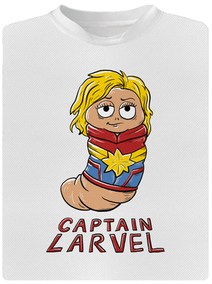 Captain Larvel dětské sportovní tričko White