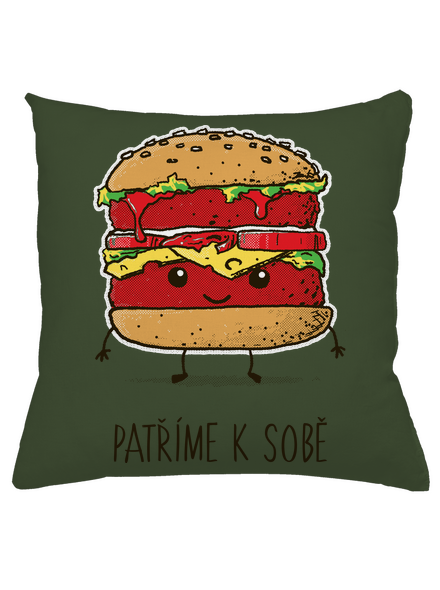Patříme k sobě polštář Olive Green