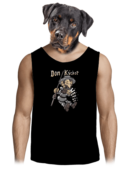 Don Kýchot pánské tílko Black