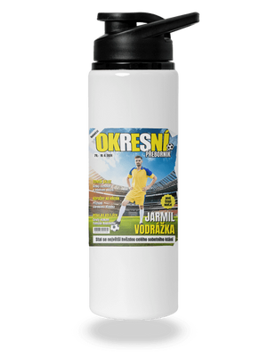 Fotbalová hvězda lahev na vodu White