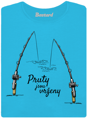 Pruty jsou vrženy dámské tričko s lemem Blue Atol