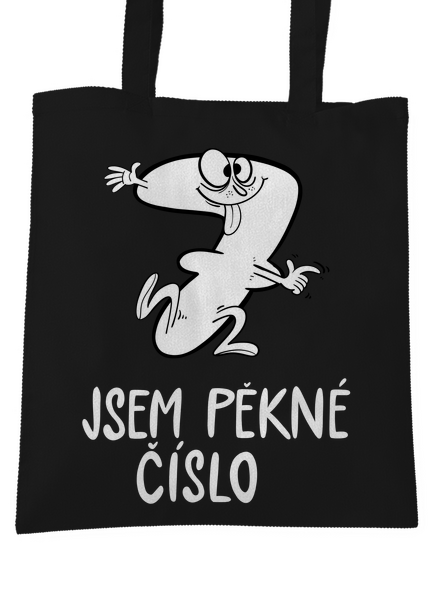 Jsem pěkné číslo taška Black