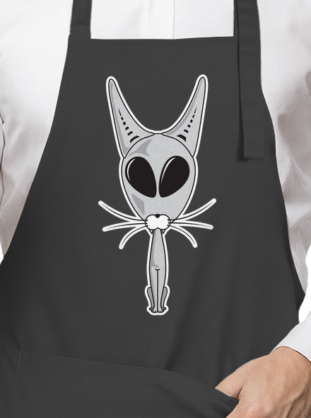 Mimozemská kočka zástěra Dark Grey