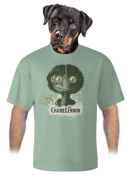 ChameLennon unisex tričko oversized Sage