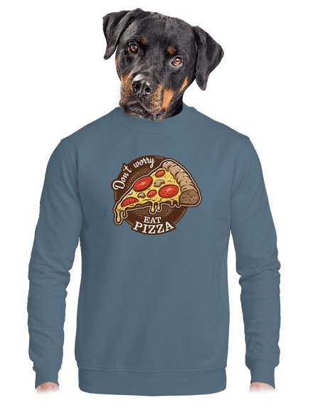 Pizza unisex mikina bez kapuce Nordic Blue