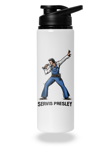 Servis Presley lahev na vodu White