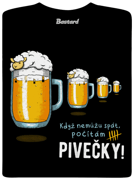 Pivečka pánské dlouhý rukáv Black