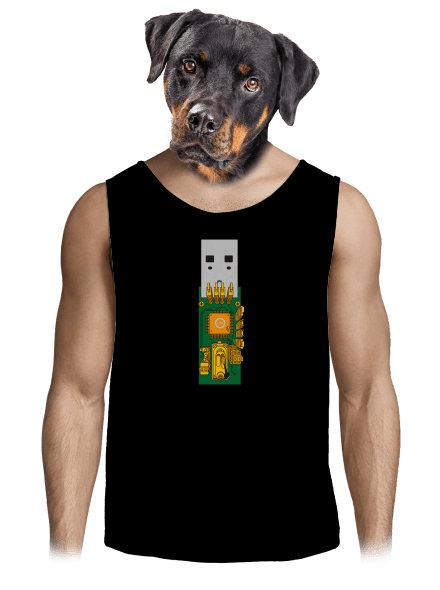 USB city pánské tílko Black