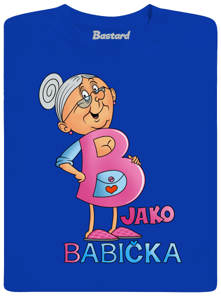 B jako babička pánské dlouhý rukáv Royal Blue