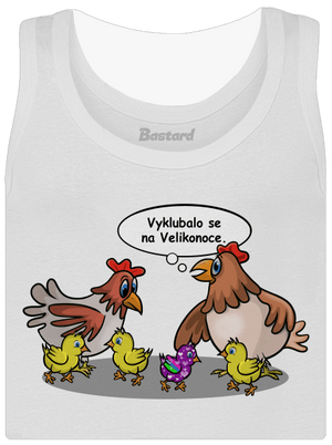 Velikonoční kuře dámské tílko klasické White