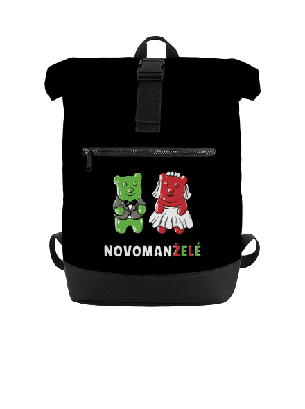 Novomanželé z želé batoh Black