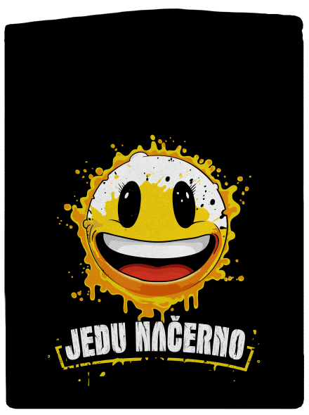 Jedu načerno pánská mikina na zip Black