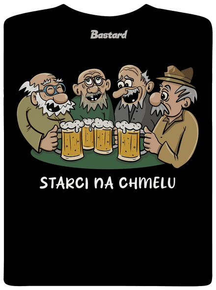 Starci na chmelu pánské dlouhý rukáv Black