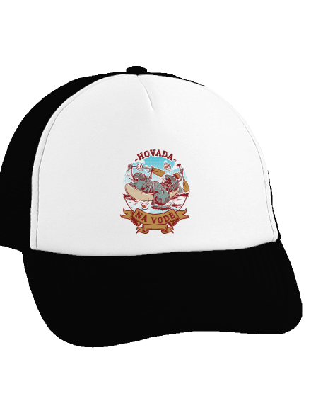 Hovada na vodě kšiltovka truckerka Black cap