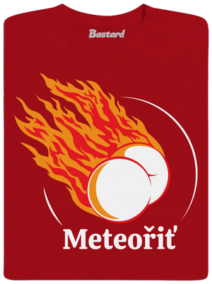 Meteořiť pánské dlouhý rukáv Red