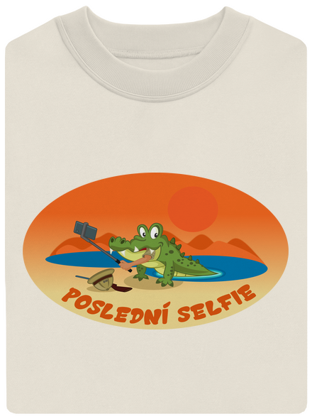 Poslední selfie unisex mikina bez kapuce Off White