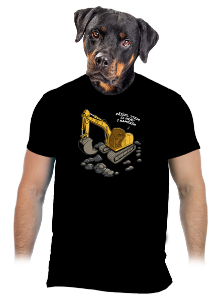 Hrát s kamením pánské tričko Black