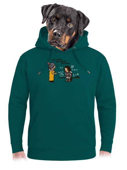 You Know Nothing unisex mikina premium Emerald Green