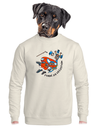 unisex mikina bez kapuce