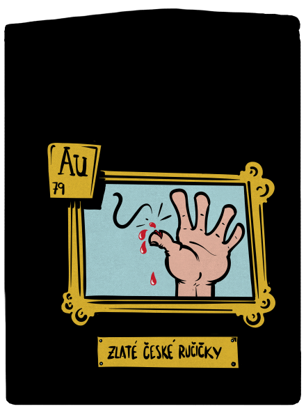 Zlaté české ručičky dámská mikina na zip Black