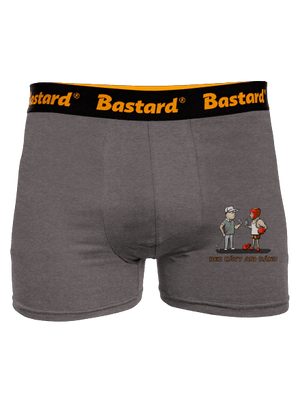 Bez kávy ani ránu boxerky Gray Melange